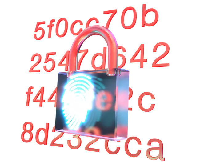 SCA Security lock 3D icon