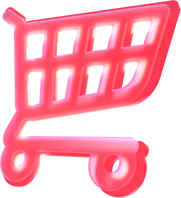 red shopping cart symbol