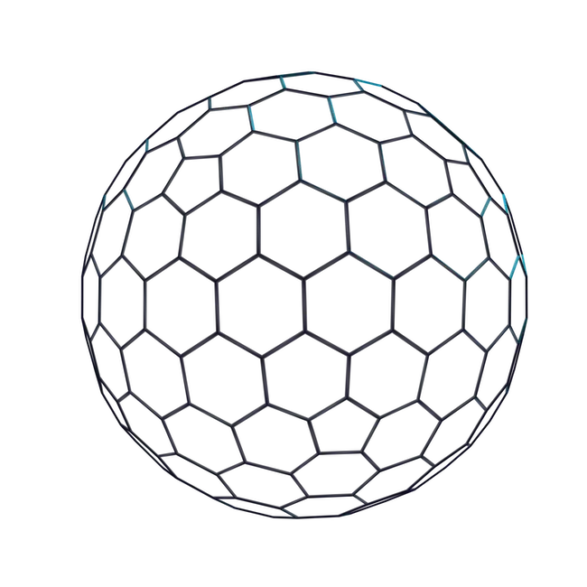 Wire half sphere icon